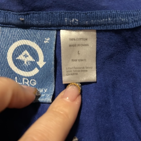 LRG Royal Blue Zip Up Hoodie - Large - Picture 8 of 8